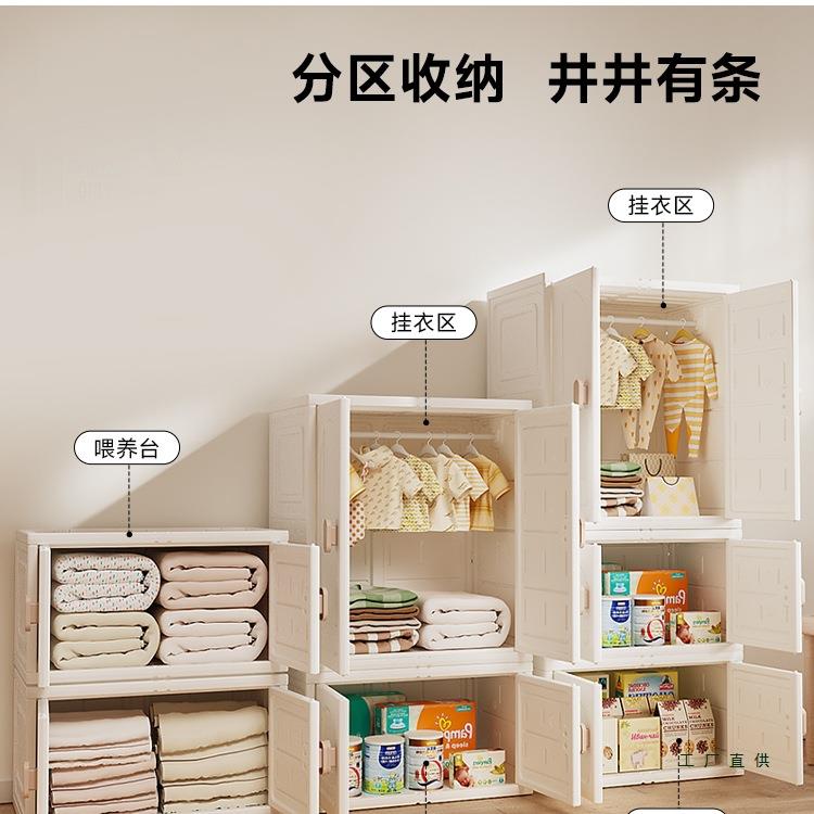 养柜台宝宝衣柜大容量喂收EMN纳置物物架玩具储柜婴儿童组合柜