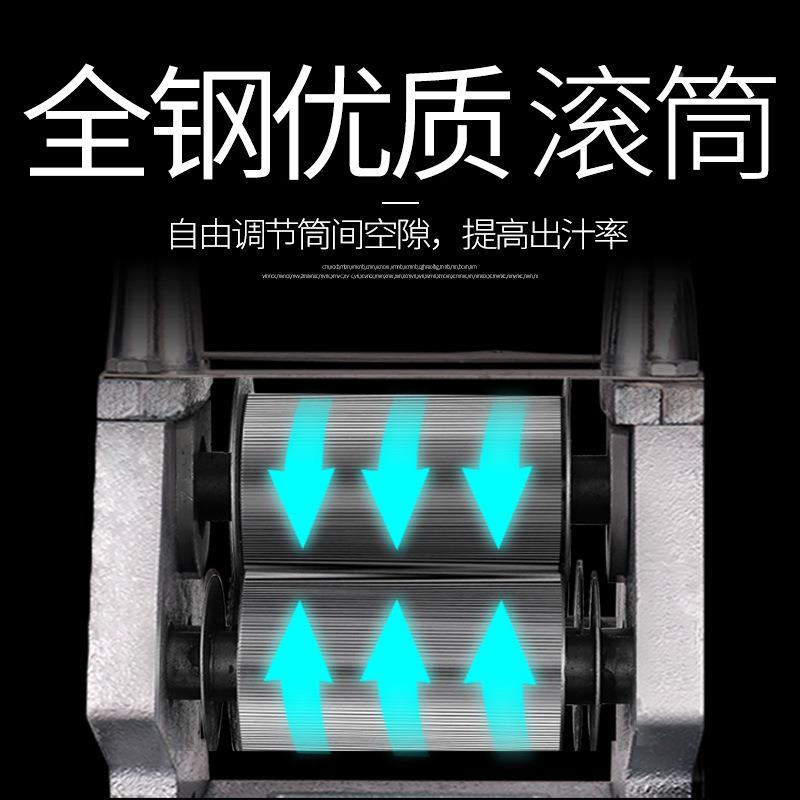 厂甘榨汁机商蔗用小家型台式不锈钢手动榨RBP甘蔗汁机用专手摇甘