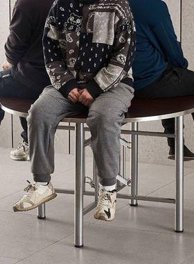 加厚大圆餐桌不锈钢简约宴圆桌酒店家10边67263用人饭桌席耐用圆桌面板