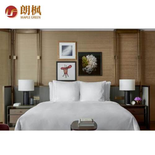 酒店家具板床柜工套房间标馆客房宾公61540寓程实木家具工程客房家具