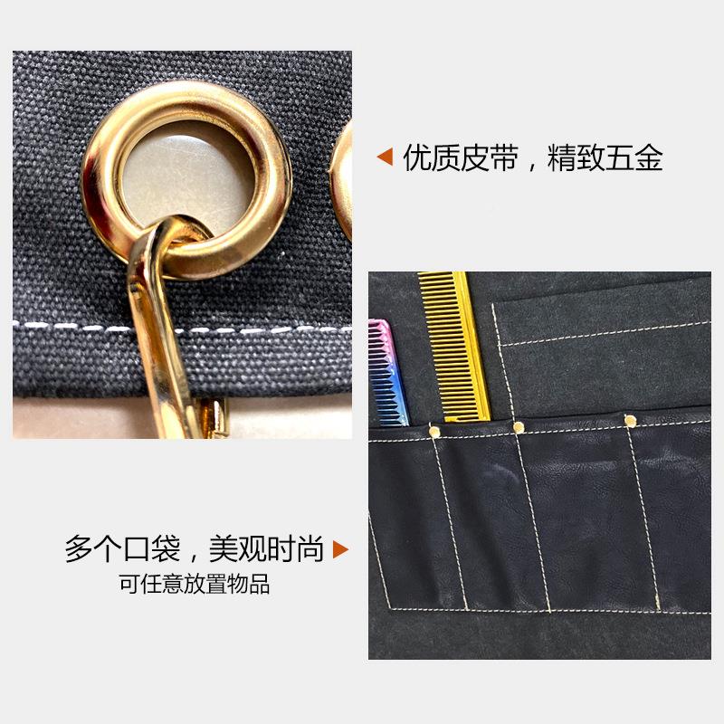 厂家发型师牛围烫log裙o仔印字高档QBJ理发店美发师染男女时尚工