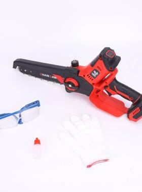 202电5刷数锯显锂电锯便携式伐木IVD修枝手无持链充电家用高速锯