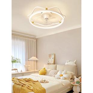 风灯扇202新款吊扇QCQ灯餐厅卧室儿5家童用奶油风吸顶灯风扇吊灯