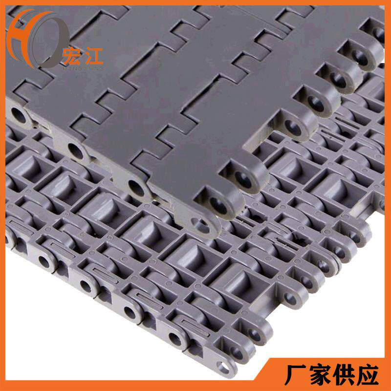 饮料乳制品机械加工设备输送机配件塑钢工业皮带POM平顶型网链