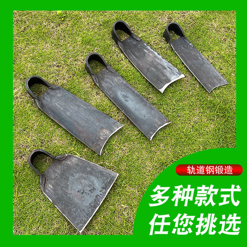 加厚锰钢钢板老式手工锻打锄头农用锄头除草挖地开荒挖竹笋宽板锄