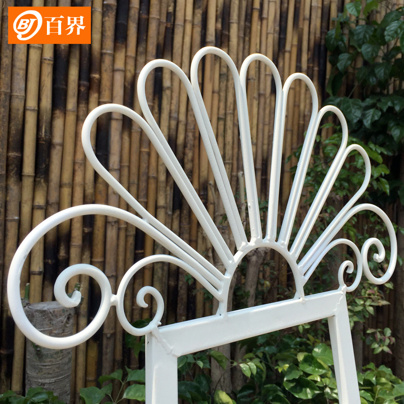 欧式铁艺画架 落地展示架相框架托架 支架式婚礼画架迎宾展架折叠