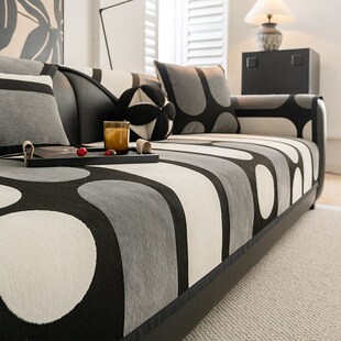 2025年新款沙发垫四季通用固定防滑坐垫子高级感直排皮沙发盖布巾