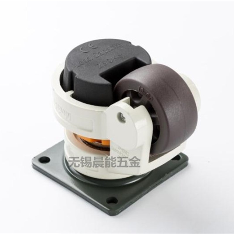 福马轮尼龙水平调节万向轮静音GD-F0FF100F0F工业设备