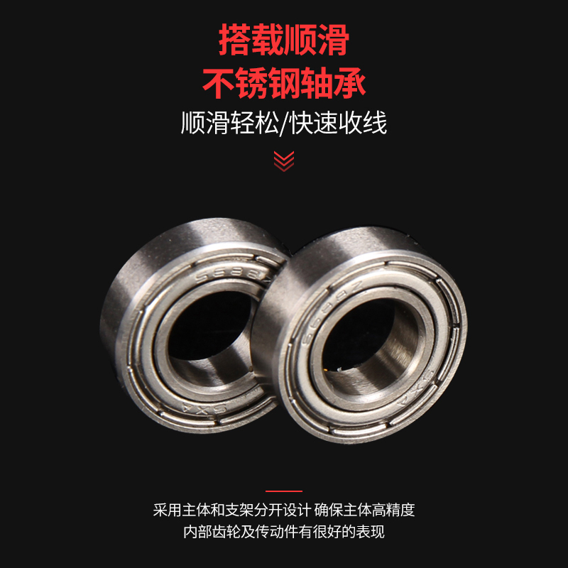 18轴全金属渔轮无间隙不锈钢纺车轮远投海杆鱼轮海竿防海水鱼线轮