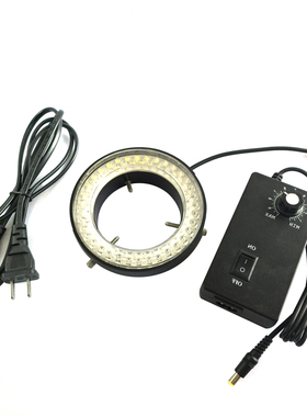 大口径塑胶灯头 内径72MM显微镜LED环形光源 高亮白色可调环形灯