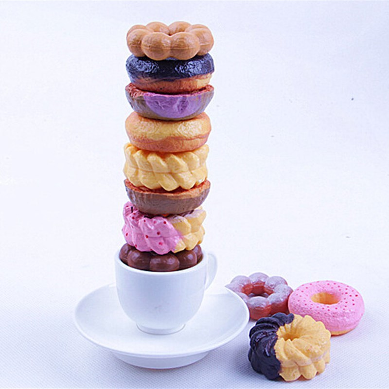 幼儿园食物认知儿童仿真曲奇饼干叠叠高甜甜圈层层叠手眼协调