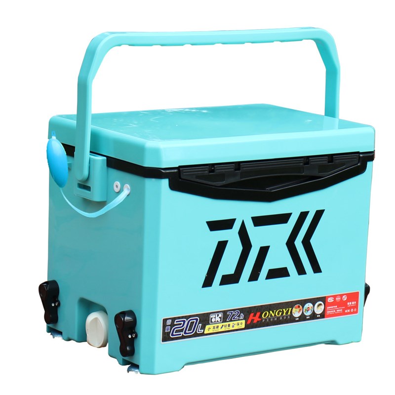20升迷你小钓箱四脚升降电动车可载海钓箱保冷箱带增氧孔台钓箱