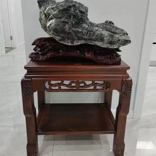 盆景架实木超承重花架奇石架客厅鱼缸架室内大花架沙发边几角几桌