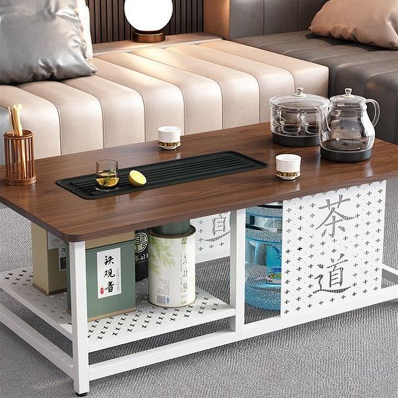 茶几客厅家用简约现代办公室茶台小户型简易泡茶装一体功夫茶桌