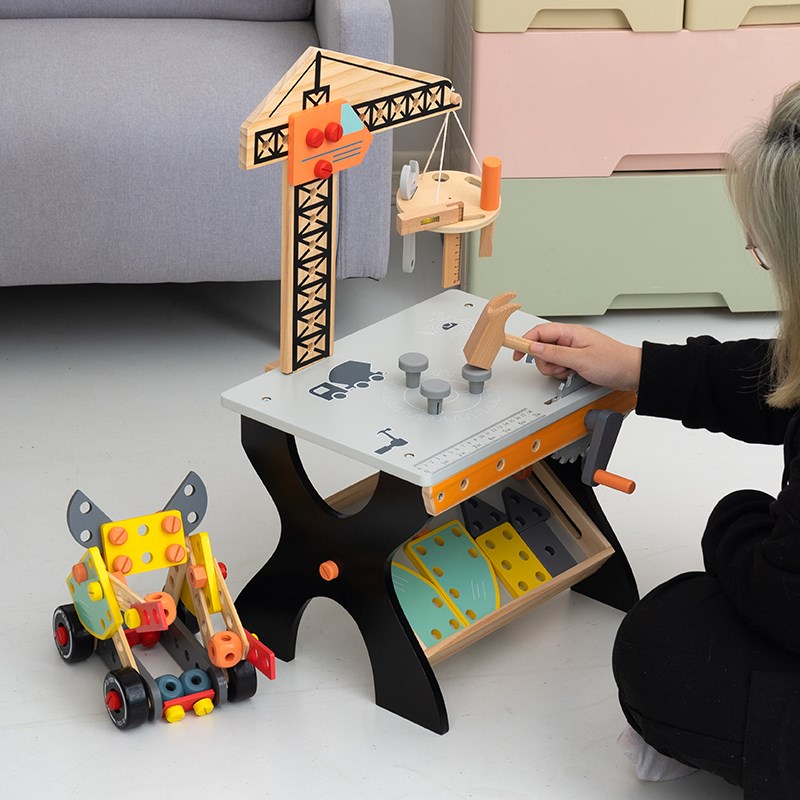 儿童工具箱套装过家家宝宝仿真维修工具台拧螺丝益智多功能玩具