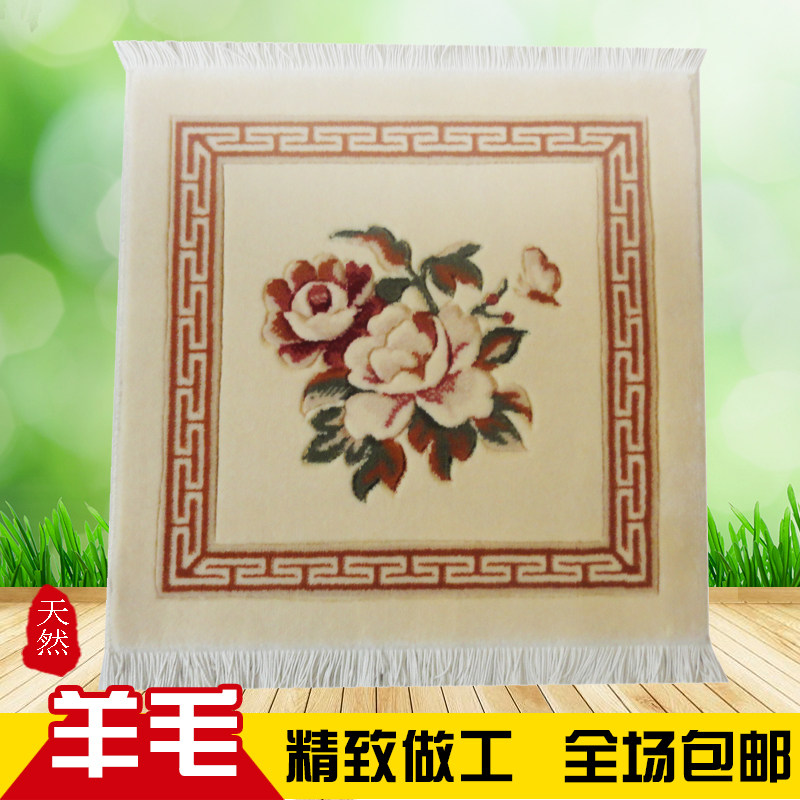 纯羊毛手工坐垫座垫椅垫红木实木沙发垫高档加厚防滑垫子毛绒四季