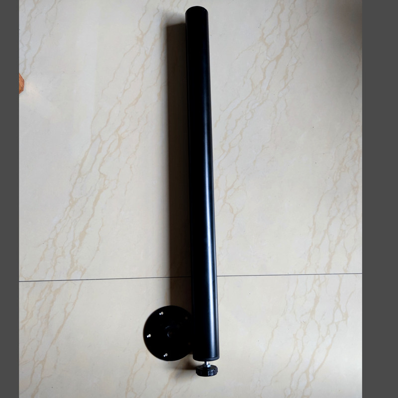 家用可拆卸可调节高度单桌腿餐台脚桌架拆装白色支架支撑柱吧