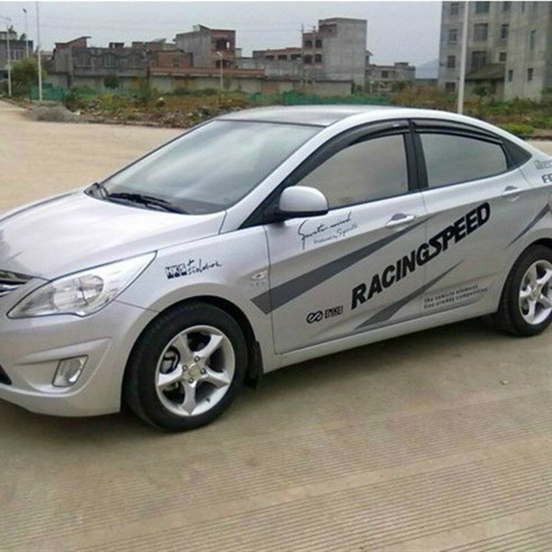 现代伊兰特悦动车贴 新瑞纳贴花 雅绅特车腰线 车身贴纸 汽车拉花