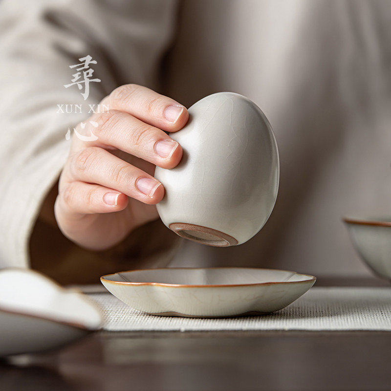 汝窑开片可养茶宠精品仿真茶叶蛋茶桌摆件创意紫砂壶配件招财茶玩