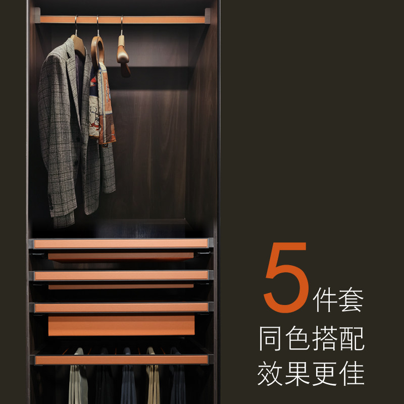 加厚防滑静音挂衣杆法兰底座衣架杆子衣整体橱柜子挂杆横杆