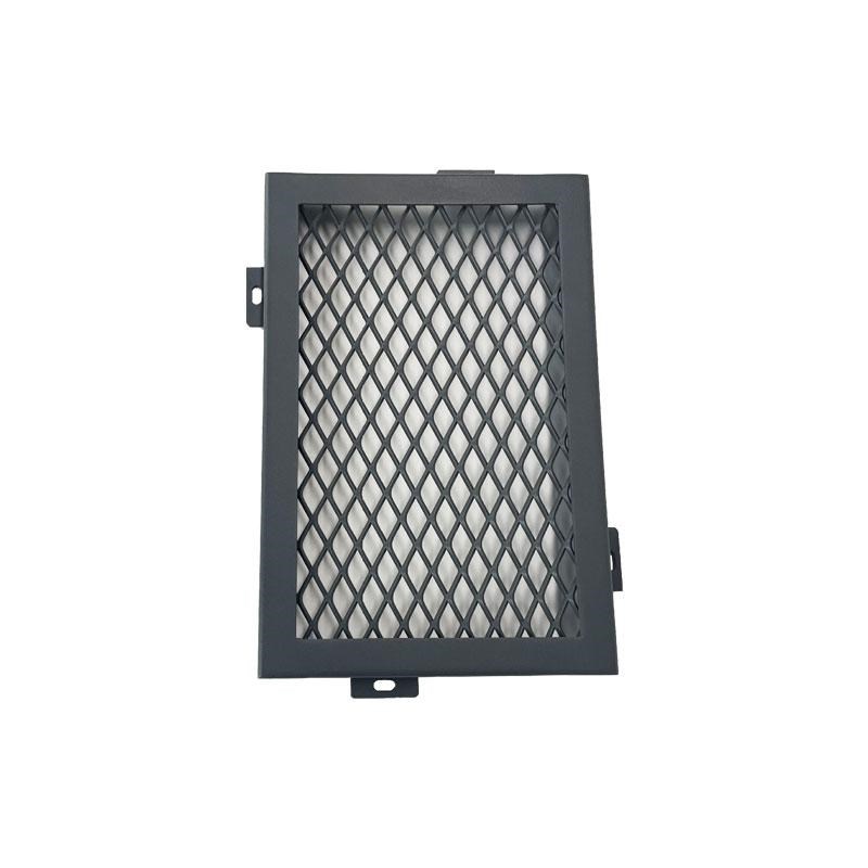 冲孔铝网板幕墙菱形网金属吊顶拉网板铝合金网板天花铝板网格定制