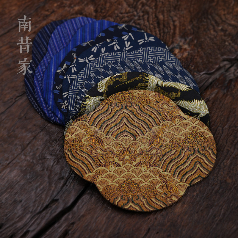 茶席茶垫养壶垫布垫壶承茶席杯垫手工布艺茶道零配布艺茶巾干泡台