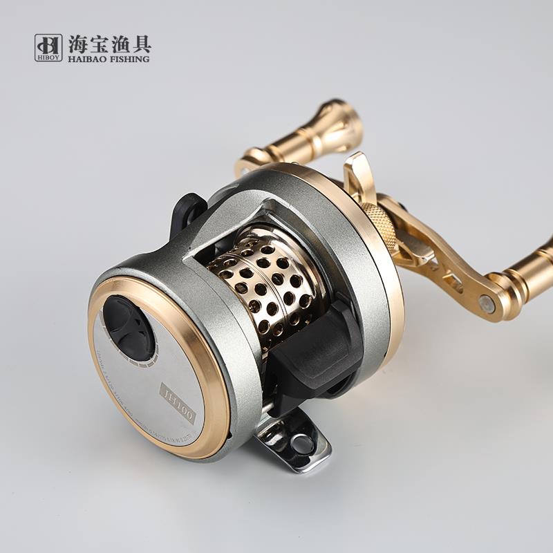 海宝军刀升级款JH微物豉轮远投路亚轮全金属线杯雷强轮打黑渔轮