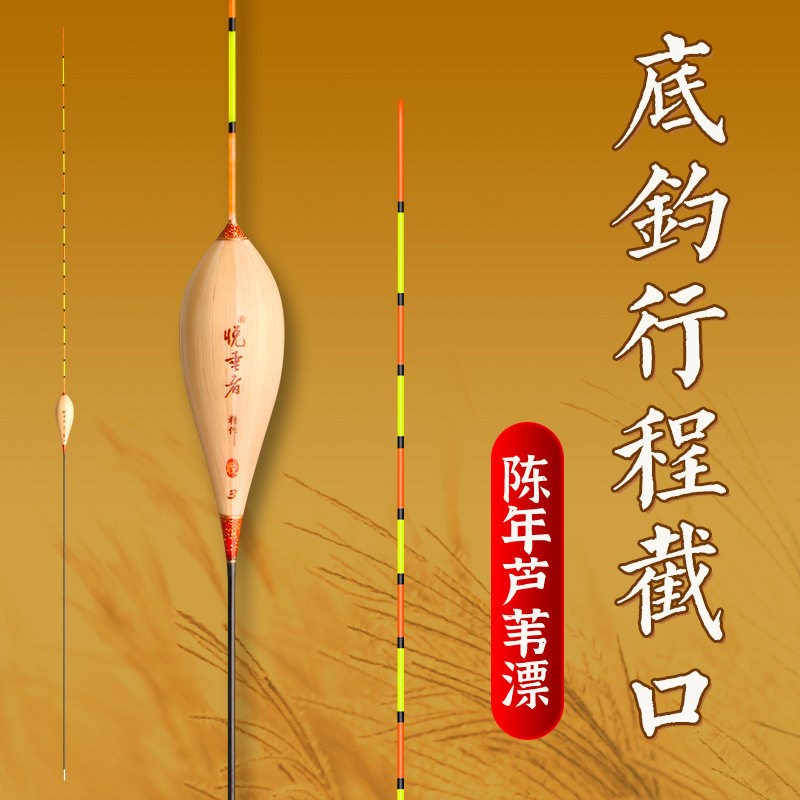 悦垂者芦苇浮漂底钓行程接口鲫鱼漂鲤鱼漂混养细圆尾高灵敏顿口漂