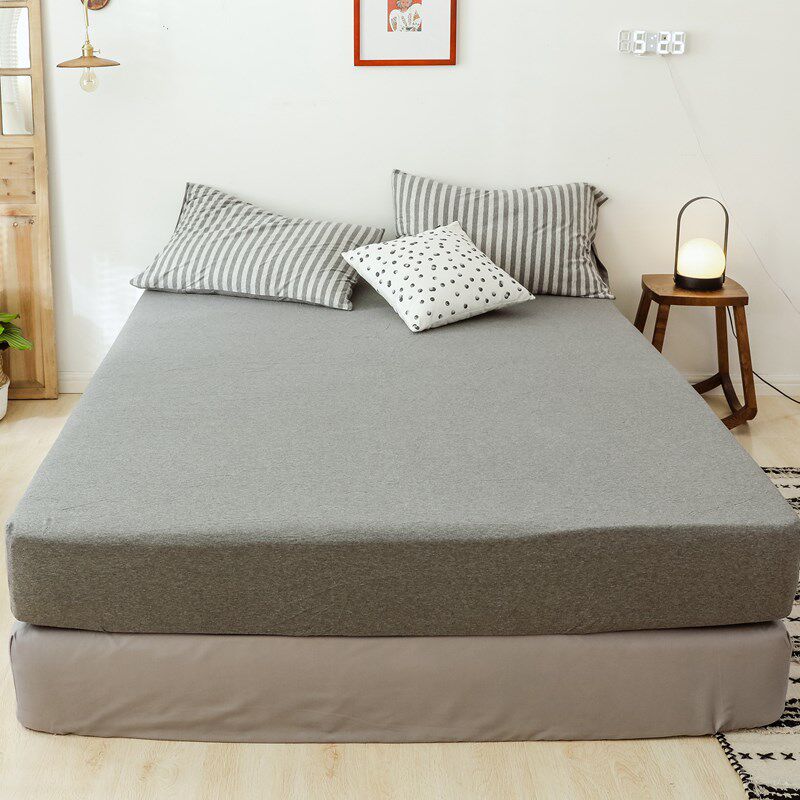 天竺棉针织棉全棉单品床单床笠单件纯色软糯亲肤裸睡床品被单舒适