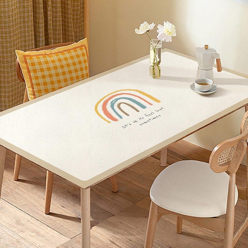 皮革桌垫茶几桌布长方形桌面垫家用防烫耐热防水防油免洗餐桌垫子,居家布艺,桌布,淘宝优惠券,粉丝福利购,淘宝优惠卷