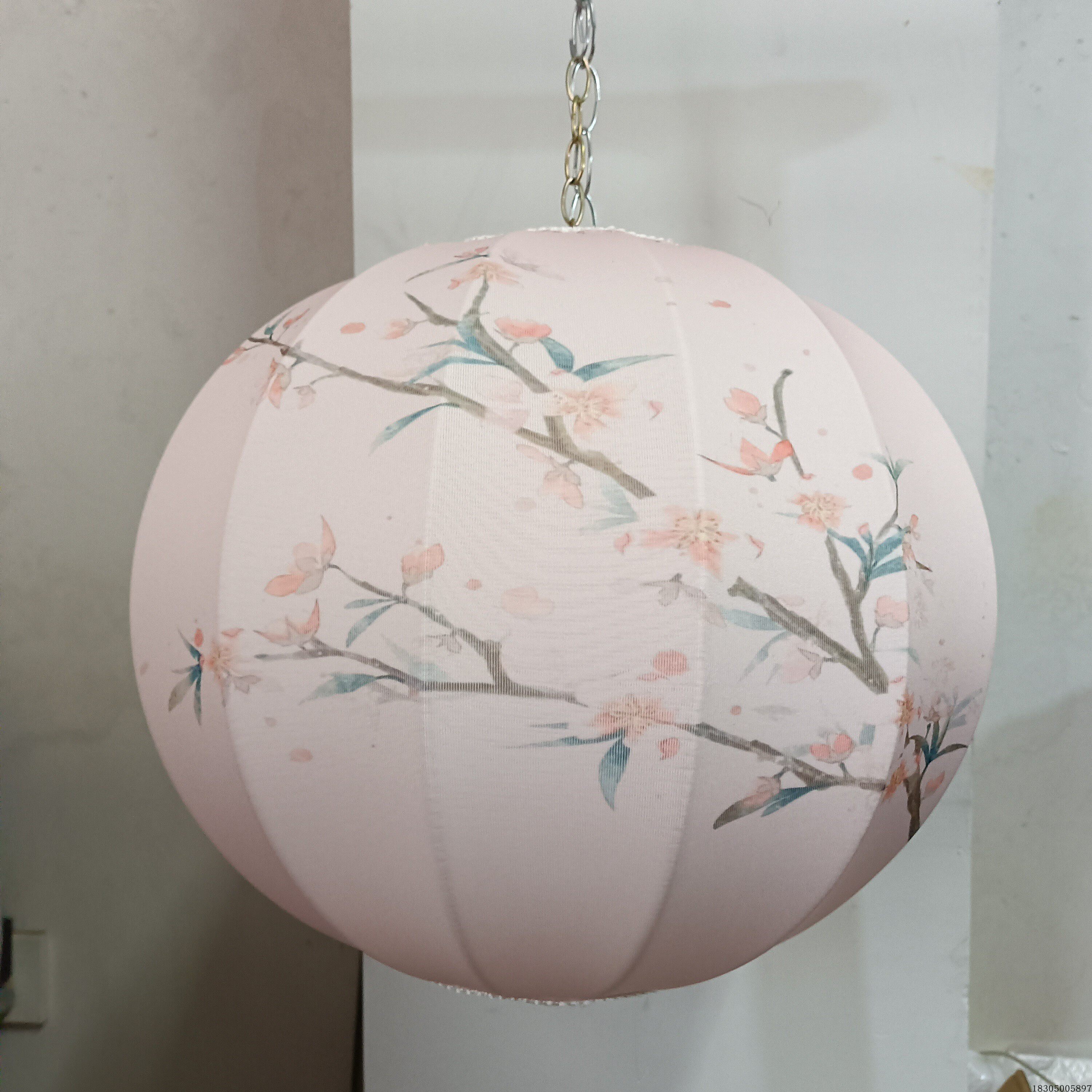 婚礼背景布置新中式彩色防水灯笼印花灯笼节日街区圆形室布景装饰