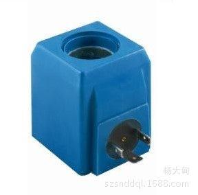 电磁线圈内孔23.7MM高度60.7MM三插AC220V蓝色威格士型DC24V12V