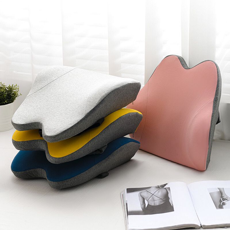 腰枕办公室久坐护腰靠垫孕妇学生座椅靠枕车用慢回弹记忆棉靠背垫
