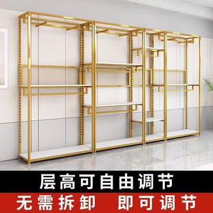 服装展示架双层落地衣架商场男女童装货架铁艺展柜组合挂衣服架子