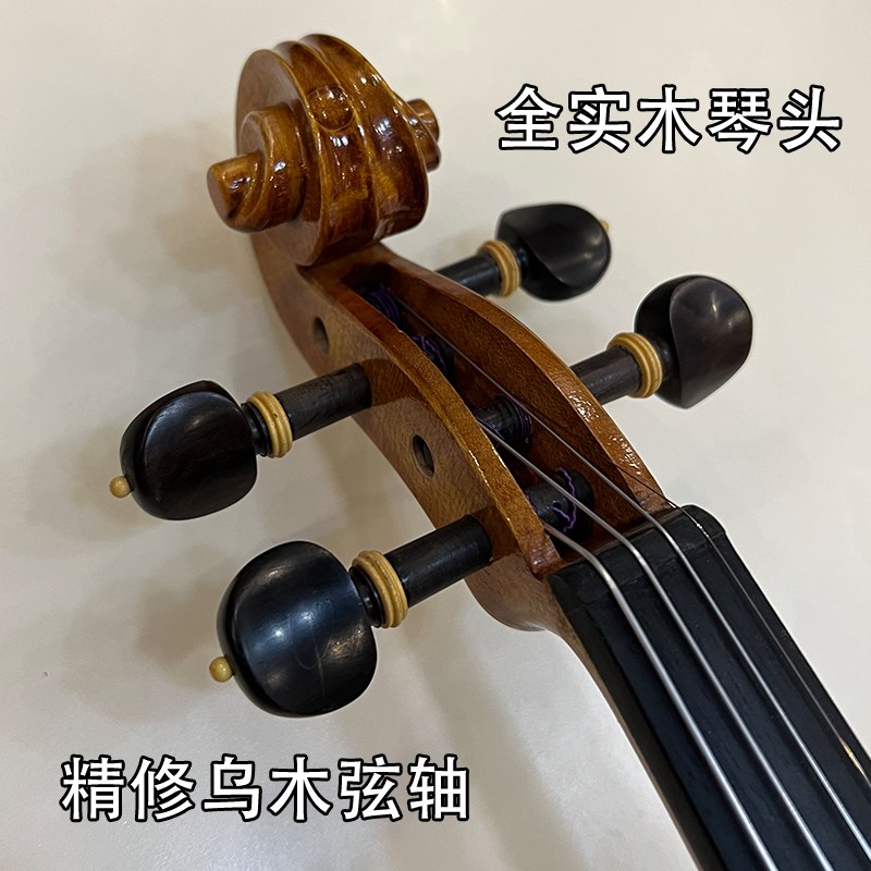 丁塔斯B03实木手工虎纹欧料小提琴演奏表演专业级高档乐器小提琴