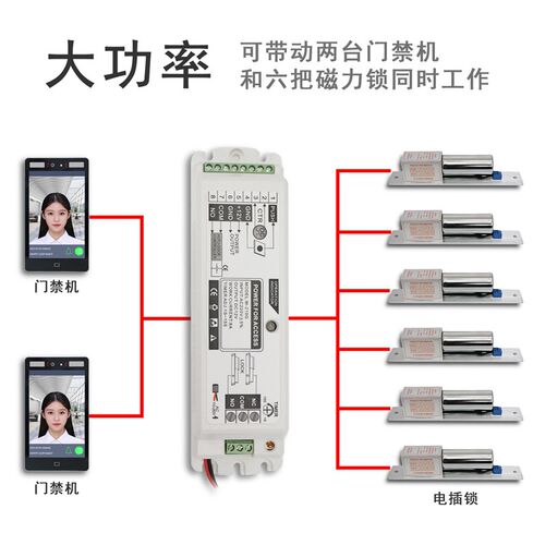 8A人脸海康大华门禁专用电源控制器变压器门禁系统电源盒箱适配器