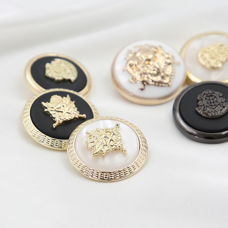 高档男女大衣英伦风金属纽扣风衣外套圆形扣子毛衣上衣衣服配件