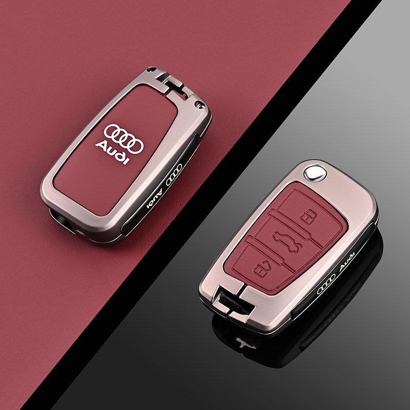 适用于奥迪q3钥匙套2025款q2L机械折叠款高级感13-2024专用车包扣