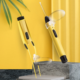 USB充电儿童发光挖耳勺套装可视带led灯安全宝宝专用采耳镊子神器