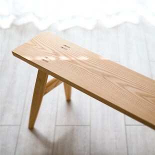 [江湖长凳]手工榫卯整装北欧纯实木黑胡桃条凳板凳换鞋丨览春木业