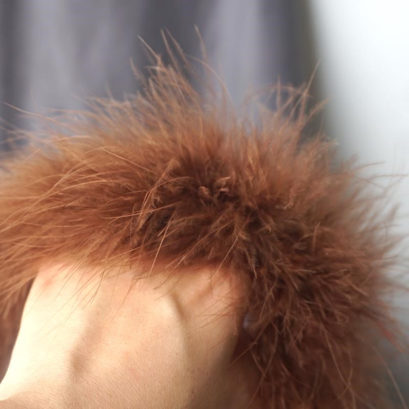 毛条辅料长绒羽毛火鸡毛花边diy舞台活动演出服装配件婚礼装饰品图片