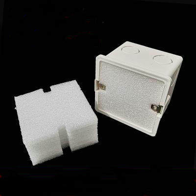 线盒填充块 泡沫堵86线盒堵头穿筋盒泡沫填充底盒堵八角线盒堵