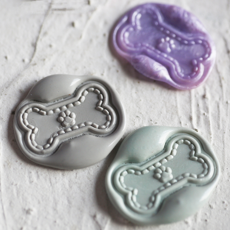 可爱萌宠汪星人小狗狗骨头火漆印章礼盒忠犬狗爪小众儿童节礼物