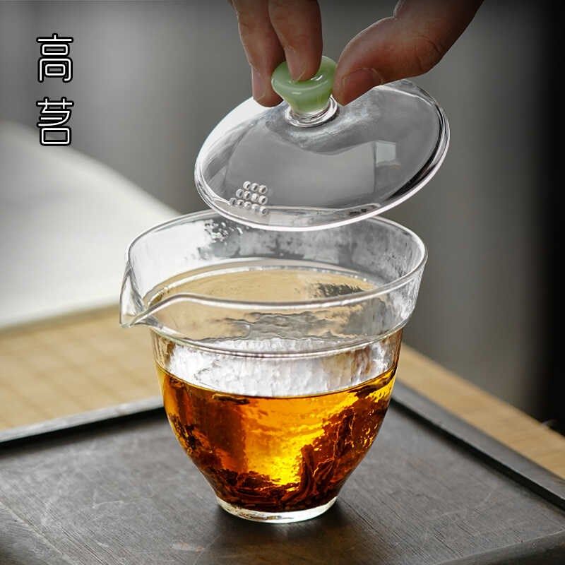 红茶专用泡茶壶玻璃盖碗泡茶碗茶具配件功夫茶杯家用冲茶壶带过滤