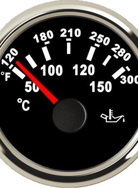 SJ系列 DN52mm 指针式油温表 12V/24V 船用车用发电机组房车通用