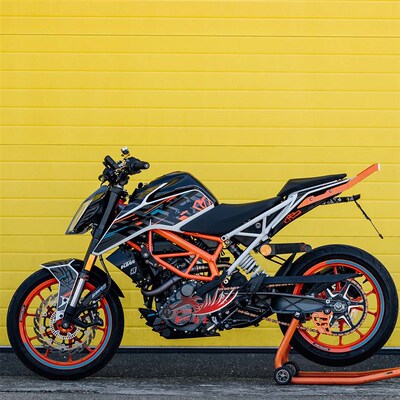 KTM杜克250贴纸duke390改装贴花防水车身贴车贴保护贴膜版画贴画