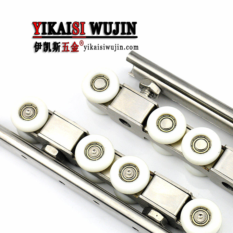 重型不锈钢移门吊轮实木衣柜门滑轮推拉吊轨趟门静音轮子滑轨配件
