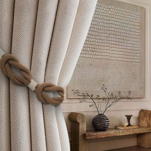 侘寂原木风自然藤蔓绑绳 手工原木编织麻绳 窗帘挂钩墙钩绑带扎带