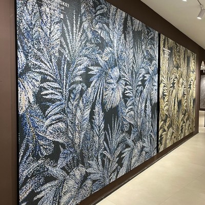 2025新款800x2600马赛克岩板卫生间墙砖定制入户玄关电视背景墙