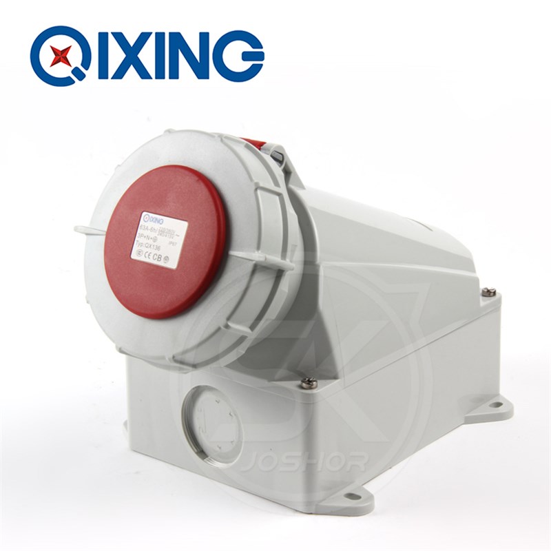 QIXING启星防水插座插头 3P/孔/5芯3公母对接插头航空插头插座